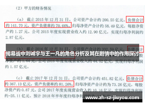 揭幕战中刘诚宇与王一凡的角色分析及其在剧情中的作用探讨